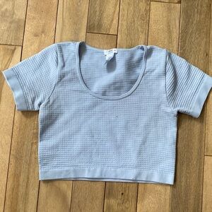 Light Blue Women's Crop Top